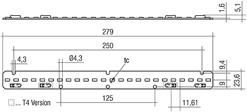 24x280mm 1250lm 830 2T ADV, LED Linear Modules 28001486  Tridonic LLE